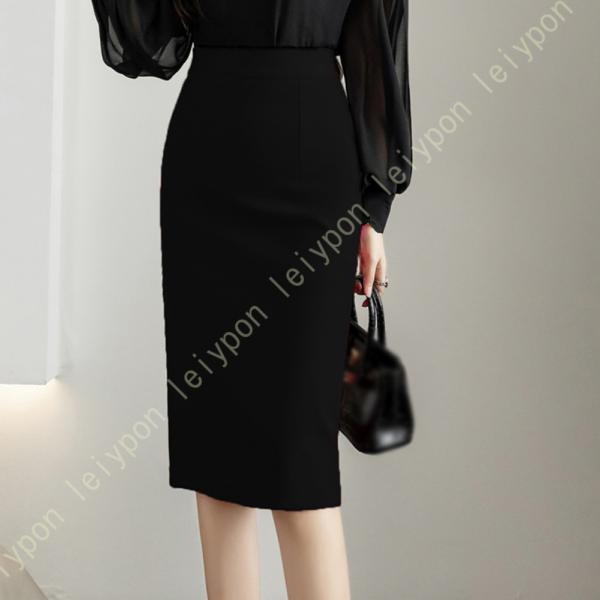ミディアム丈スカート タイトスカート レディース オフィス スーツ用 制服 タイト ペンシルスカート...
