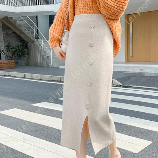 ニットプリーツスカート レディース 秋 冬 ニットスカート 秋冬 やわらか 大人女子 プリーツスカー...