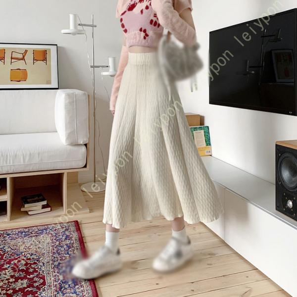 ニットスカート 冬 レディース タイトスカート 暖かい 柔らかい 伸縮性の良い スリム 冬服 厚手 ...