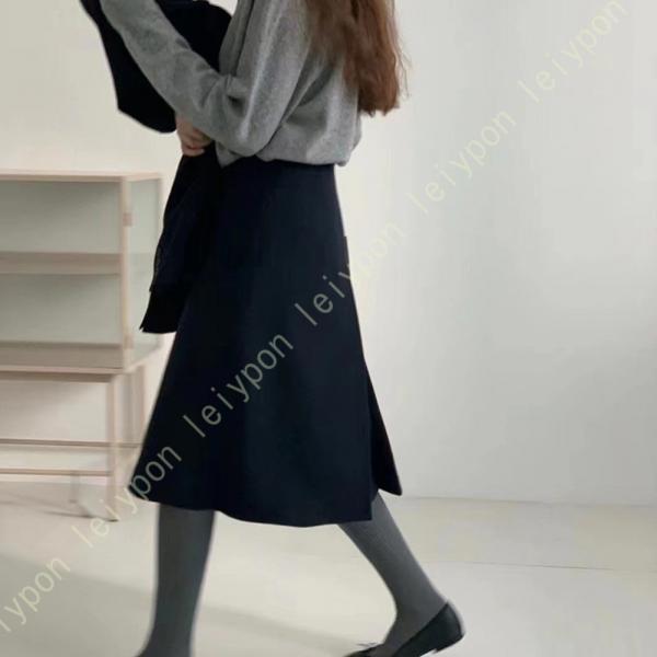 オフィススカート レディース 秋冬 スカート 上品 極暖 オフィス 厚手 ウエストゴム きれいめ 秘...