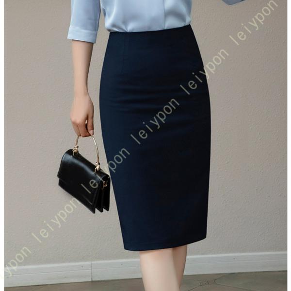 タイトスカート レディース ビジネス OL オフィス 通勤 おしゃれ フロントスリット きれいめ 3...
