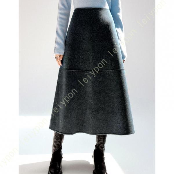 オフィススカート レディース フレアスカート オフィス 秋冬 フォーマル 厚手 きれいめシルエット ...