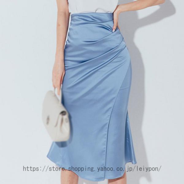 ペンシルスカート オフィス レディース 事務服 膝丈 ストレッチ OL デート お出掛け ビジネス ...