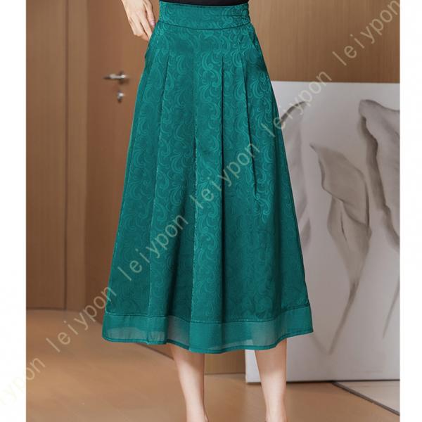 大きいサイズ 7分丈 ワイドパンツ レディース ハイウエスト 黒 春 夏 スカーチョ ふんわり ゆっ...