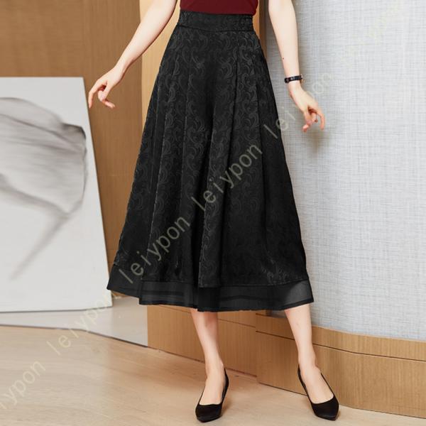 大きいサイズ 7分丈 ワイドパンツ レディース ハイウエスト 春 夏 スカーチョ ふんわり ゆったり...