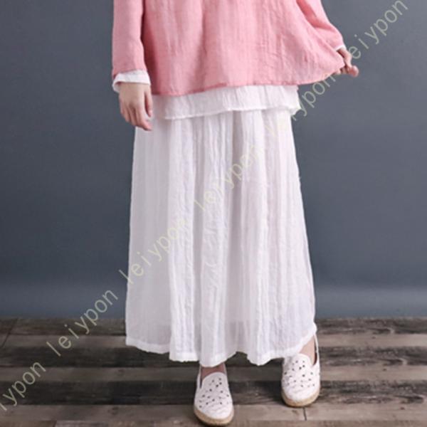 ワイドパンツ スカンツ レディース ハイウエスト フレアパンツ ふんわり 涼しい 薄手 シフォン レ...