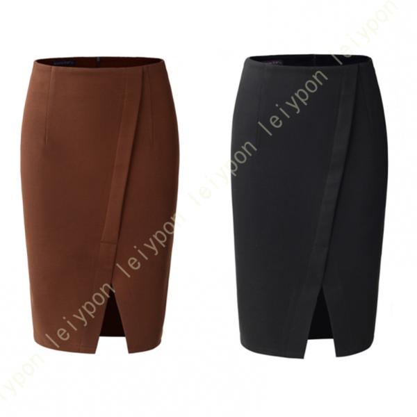 スカート レディーススカート タイトスカート ツイード バッグスリット ハイウエスト 通勤 パーティ...