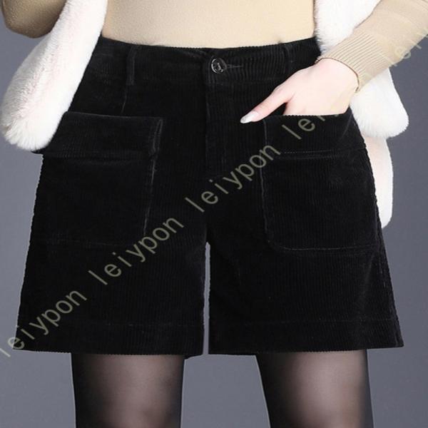 ハーフパンツ 暖パンツ レディース ショーパン 冬の定番コーデュロイショーパン コーデュロイパンツ ...