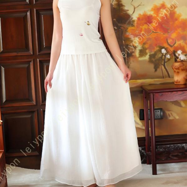 ワイドパンツ レディース 綿麻パンツ リネン リラックス 春 夏 無地 ウエストゴム 清涼感 吸汗 ...