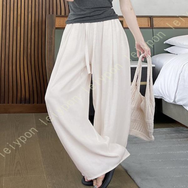 サルエルパンツ レディース ワイドパンツ バルーン アラジンパンツ ゆったり 麻素材 大きいサイズ ...