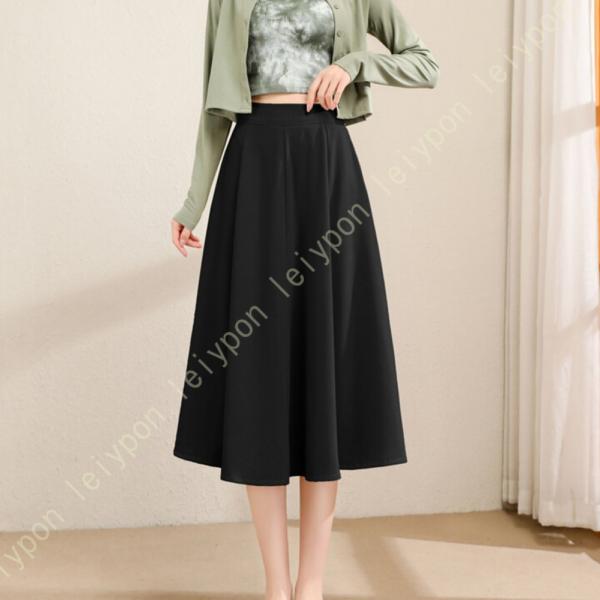 スカート レディース 無地 通勤 ミモレ丈スカート オフィス ロングスカート 春 夏 秋 通勤用スカ...