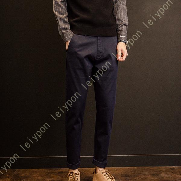 スラックス メンズ スラックス ロングパンツ ビジネス 裾上げ済 スリム ストレッチ ノータック ウ...