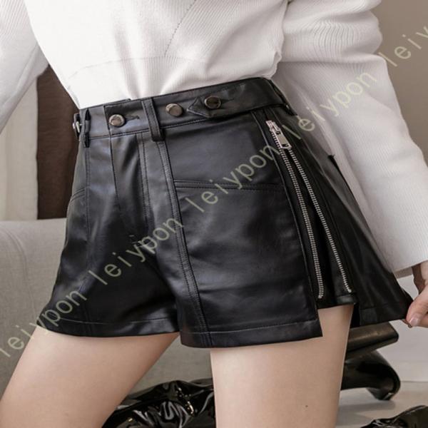 ショートパンツ おしゃれ ゆったり 便利 スリット入り デザイン レトロ レディース ボトムス パン...