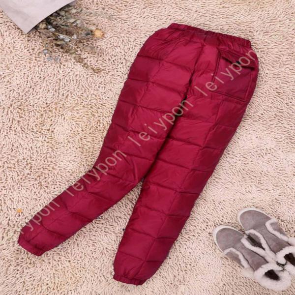 ダウンズボン メンズ ロングパンツあったかズボン 部屋着 カジュアル アウトドア 防寒 羽毛入れズボ...