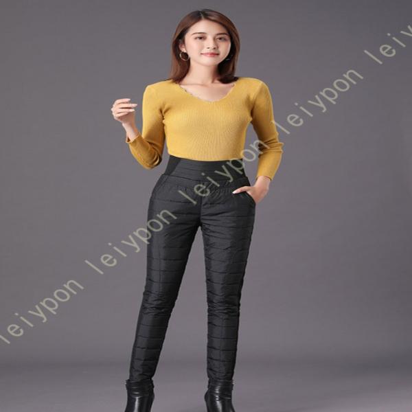 暖パン ウエストゴム 中綿パンツ レディース ボトムス 暖か 防風 防寒対策 レディース 雪の日 あ...