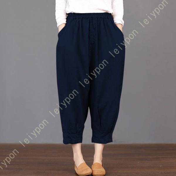 ロングパンツ パンツ レディース リネンパンツ ハイウエスト ワイドパンツ ゆったり 着痩せ 美脚 ...