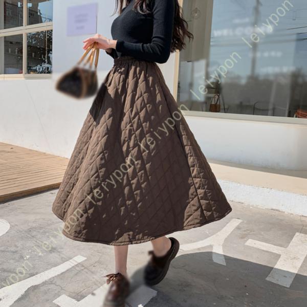中綿スカート 暖かい 中綿スカート 冬 巻きスカート あったか 防寒 軽量 マキシ アウトドア キル...