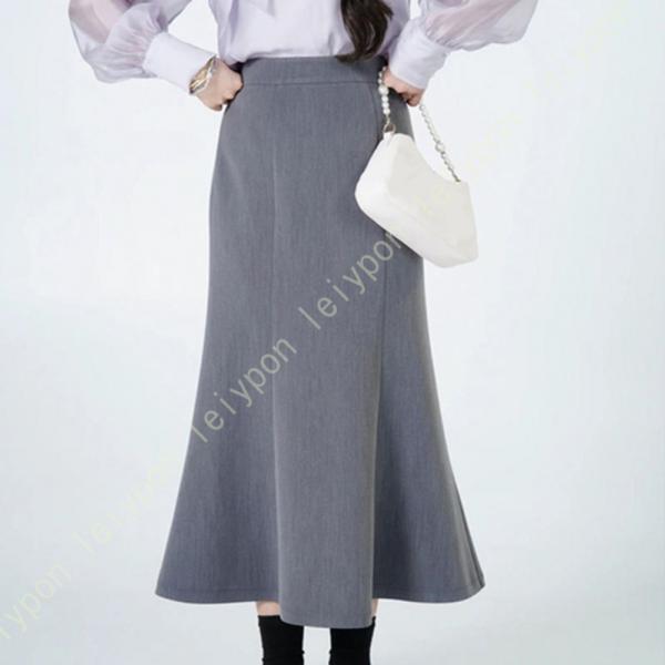 マーメイドスカート ナロースカート オフィス 事務服 タイトスカート レディース ビジネス 無地 ス...