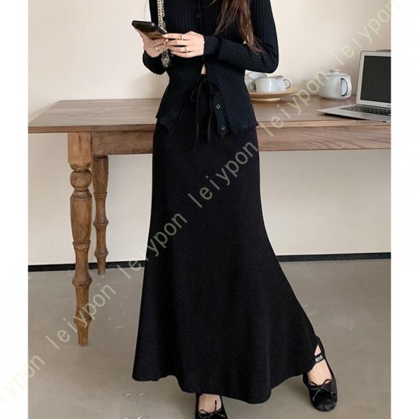 マーメイドスカート ひも付き ハイウエスト レディース ビジネス フォーマルスカート タイト 美脚 ...