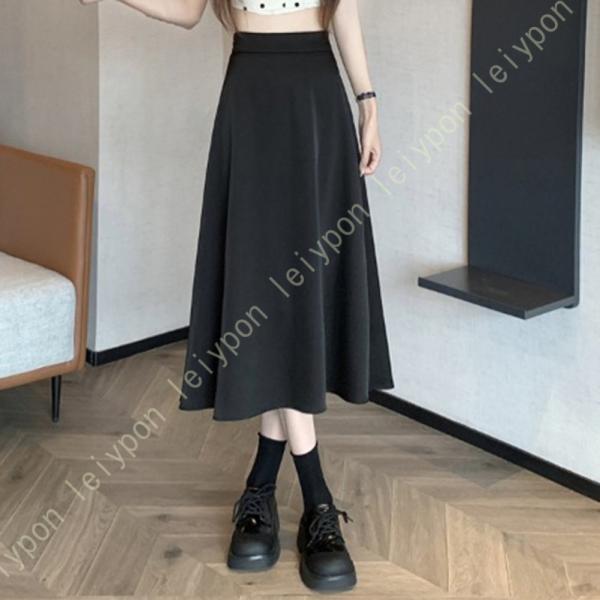 フレアスカート 夏 ロングスカート フレアースカート 酢酸サテン カジュアル シンプル きれいめ 普...