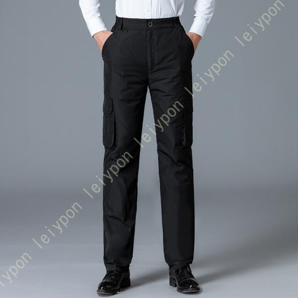 ダウンパンツ メンズ 防寒 防風 撥水 ロングパンツ ダウン入りパンツ ゴルフパンツ キャンプ 登山...