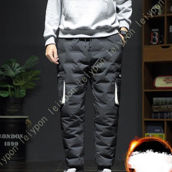 ダウンパンツ 軽量 ダウンパンツ ロングダウンパンツ 防寒 ジョガーパンツ メンズ ゴルフ キャンプ...