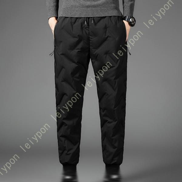 ダウンパンツ メンズ 防寒 撥水 防風 軽量 ダウンパンツ 重ね履き 暖かい ダウン ジョガーパンツ...