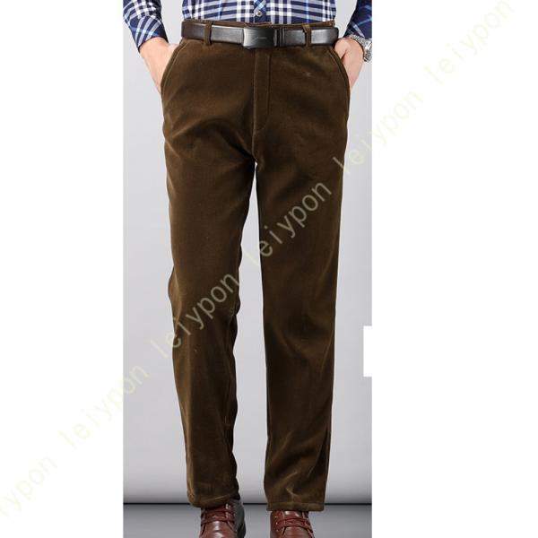 スラックス メンズ 裾上げ済 ストレッチ 裏起毛 厚手 スリムフィット 無地 ノータックスラックス ...