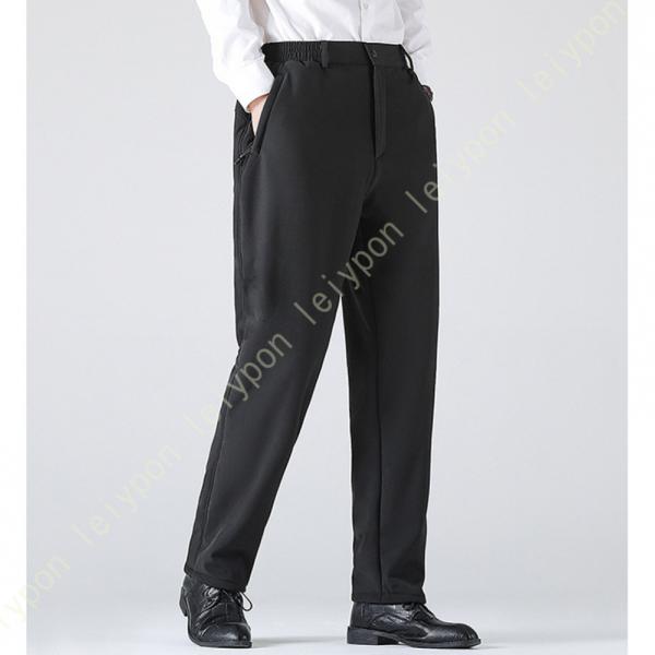 スラックス 裏起毛 メンズ ロングパンツ 裾上げ済 アジャスター 耐久 はっ水 耐水 吸放湿 防風 ...