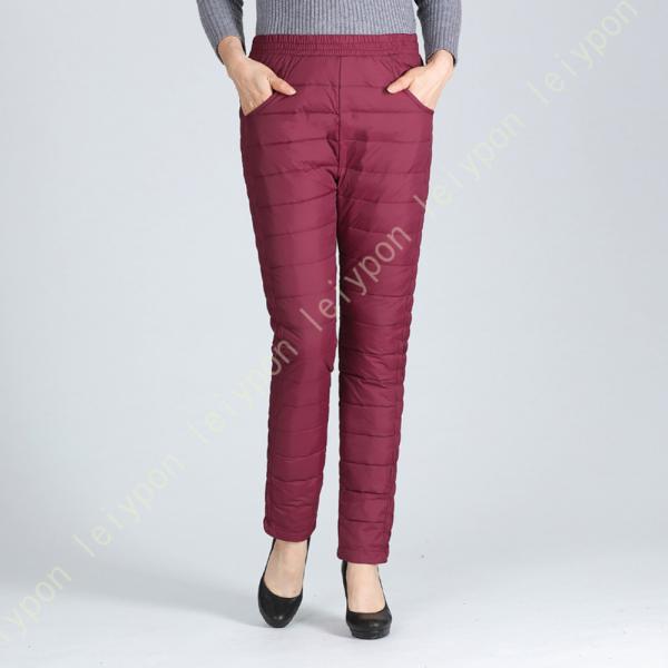 中綿パンツ レディース 防寒 ロングパンツ ズボン 軽量 保温 細身 暖かい アウトドア 登山 防風...