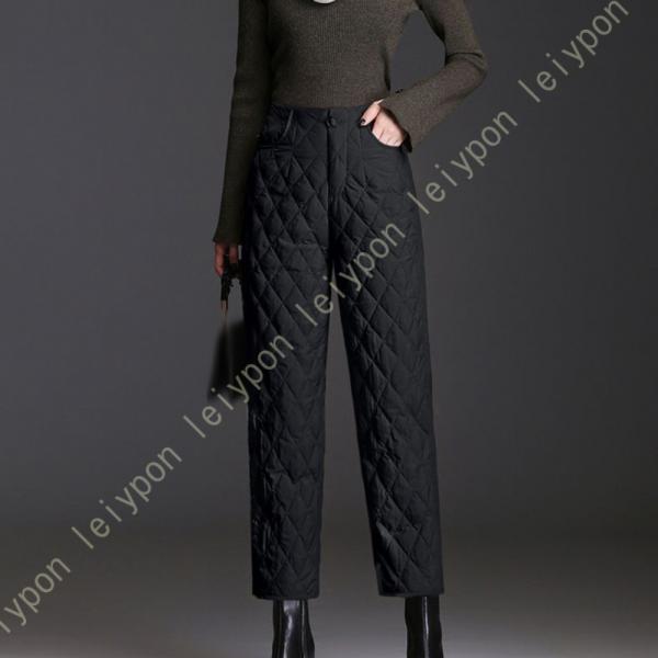 ワイドパンツ ダウンパンツ レディース 防寒パンツ アウトドア 暖パンツ 中棉 ボトムス ロングパン...