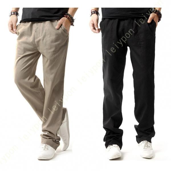 サルエルパンツ メンズ ウエストゴム 調整ひも付き エスニック 綿麻 普段着 部屋着 通勤 涼しい ...