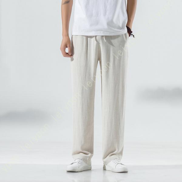 サルエルパンツ メンズ ウエストゴム おしゃれ 九分丈 大きいサイズ 無地 調整紐 ゆったり カジュ...
