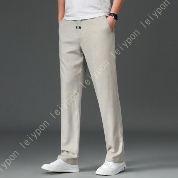 サルエルパンツ スラックス メンズ 吸汗 速乾 ウエストゴム 紐付き 無地 春 夏 秋 ワイドパンツ...