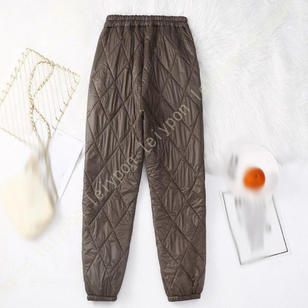 ダウンパンツ レディース 軽量 ロングパンツ 冬 無地 防寒 防風 保温 ハイウエスト オシャレ フ...