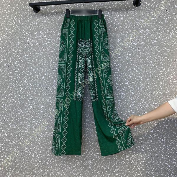 ワイドパンツ レディース ガウチョパンツ 九分丈 ウエストゴム エレガント フレアパンツ 春 夏 秋...