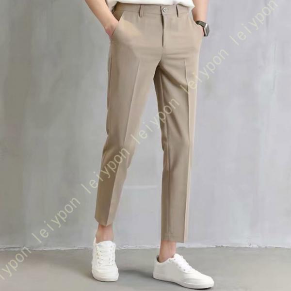 スラックス メンズ 厚手 ロングパンツ ビジネス オールシーズン フォーマル 通勤 裾上げ済 ビジネ...