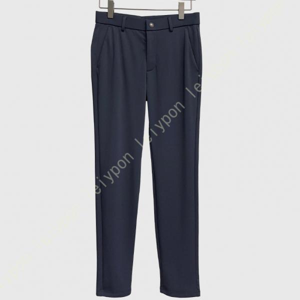 スラックス メンズ ビジネススラックス スリム スーツパンツ 裾上げ済 厚手 光沢 美脚 ノータック...