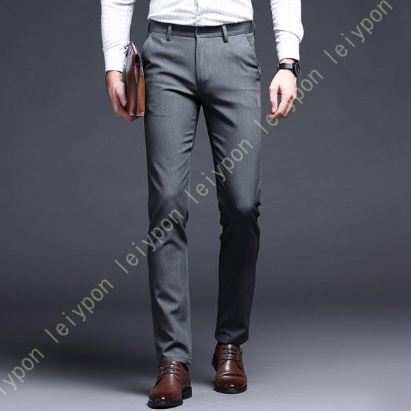 スラックス メンズ ロングパンツ 黒 ビジネス フォーマル 通勤 裾上げ済 フォーマル 仕事着 就職...