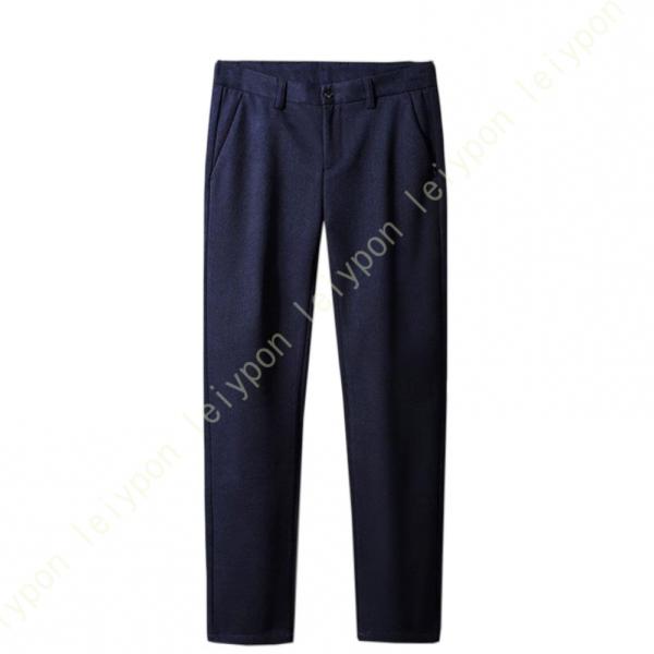 スラックス メンズ 冬 ストレッチ 厚手 裾上げ済 シワにくい 秋冬パンツ 洗える ビジカジ カジュ...