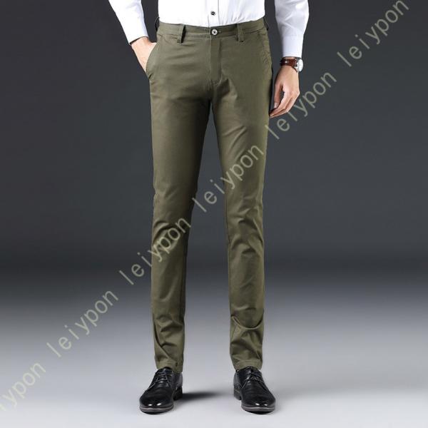 スラックス メンズ 厚手 ビジネススラックス スリム ノータック ズボン スーツパンツ 細身 通年 ...