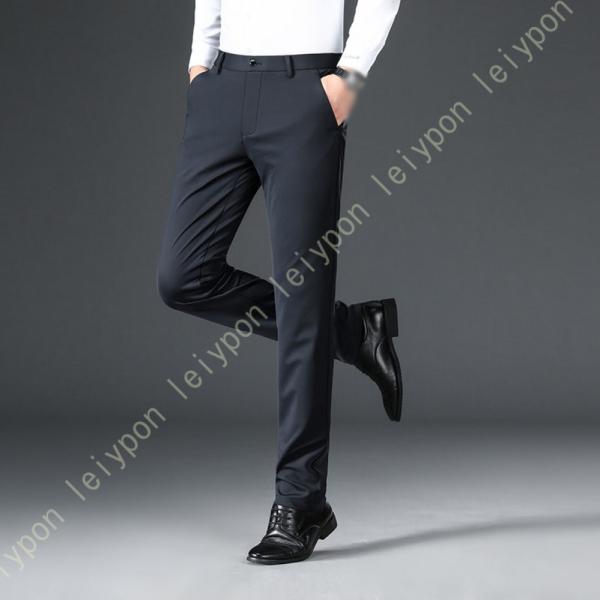 スラックス メンズ 冬 ノータックスラックス 無地 ビジネススラックス スラックス 秋 シワ防止 洗...