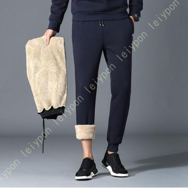 チノパン メンズ チノパンツ ウエストゴム 裏起毛パンツ スキニーパンツ 防寒 パンツ 暖かい ズボ...