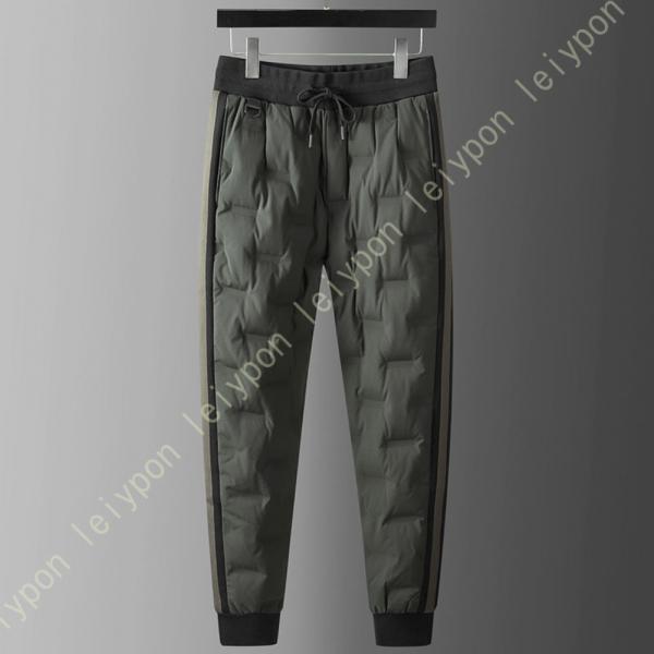 ダウンパンツ メンズ 軽量 ロングパンツ 黒 厚手 中綿パンツ ズボン ダウンパンツ ジョガー ダウ...