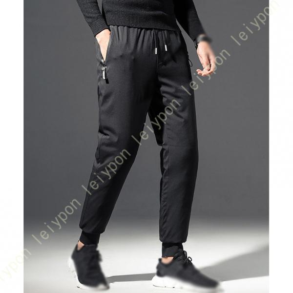 ダウンパンツ メンズ 黒 防撥水 防風 防寒 ウォームパンツ アウトドアパンツ トレッキングパンツ ...