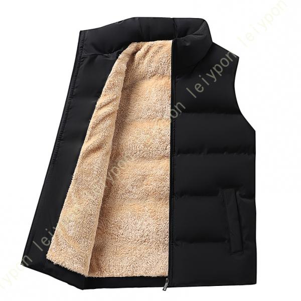 ベスト メンズ 秋冬 Vネック ボアベスト ベスト 裏起毛 前開き 袖なし Vネック 無地 釣り ビ...