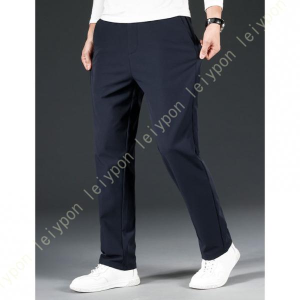 チノパン メンズ 裏起毛 ウエストゴム 冬用 スウェットパンツ ストレッチ ロングパンツ 防寒 防風...