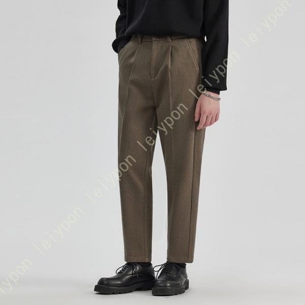 スラックス メンズ 冬 裾上げ済 パンツ 大きいサイズ 吸水 速乾 ゆったり 洗える ビジネス スー...