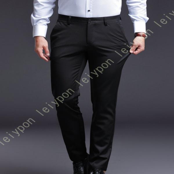 ビジネススラックス メンズ 定番 フォーマル 裾上げ済み 2WAY ストレッチ スラックス ウォッシ...