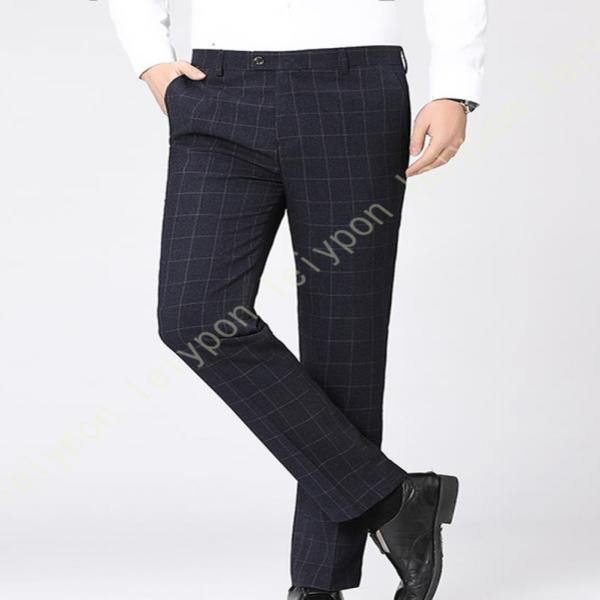 ビジネススラックス メンズ ロングパンツ 黒 仕事 通勤 おしゃれ スリム チノパン 春 スリムフィ...